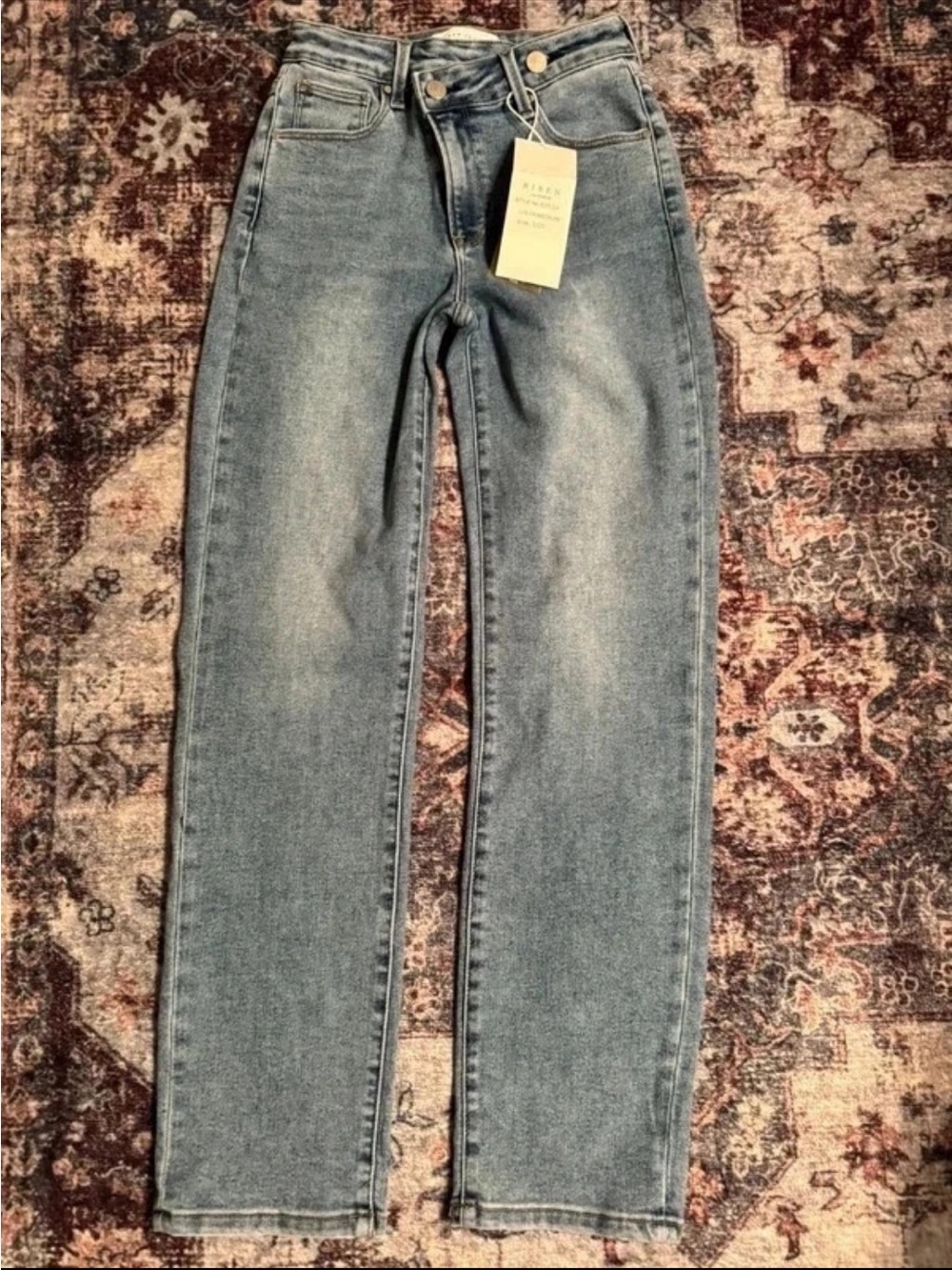 Altar'd State Light Blue Straight Leg Women's Jeans